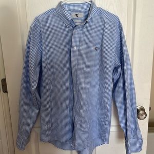 Genteal Button Up Light Blue Gingham